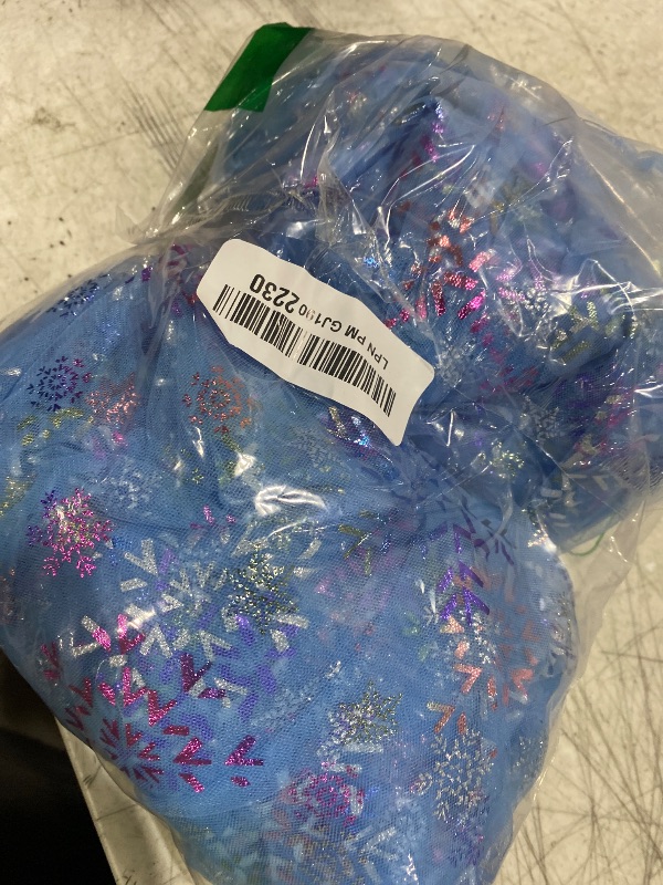 Photo 1 of Windkream 2 Pack Blue Snowflake Table Runner 29x120 Inch Princess Theme Birthday Party Decorations Lace Tulle Table Decor Home Dining Room Kitchen Holiday Wedding Anniversary Veil Decor