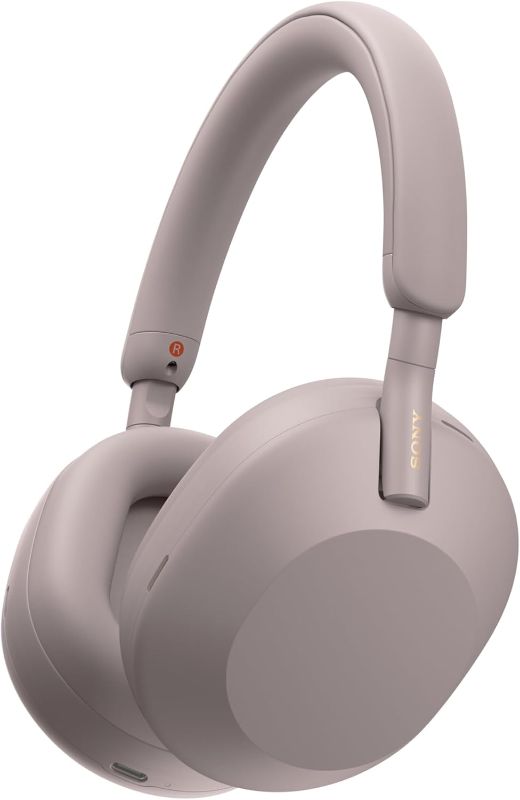 Photo 1 of Sony WH-1000XM5 Premium Noise Cancelling Wireless Headphones, Smoky Pink

