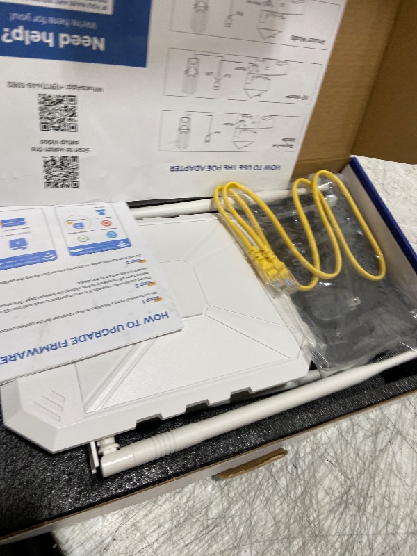 Photo 1 of Outdoor WiFi Extender AX1800, Outdoor High Power Long Range WiFi Booster with 6 Antennas, Dual Band Outdoor Access Point Gigabit Port, WiFi Extenders Booster for Backyard, Garage, Farm, Pool