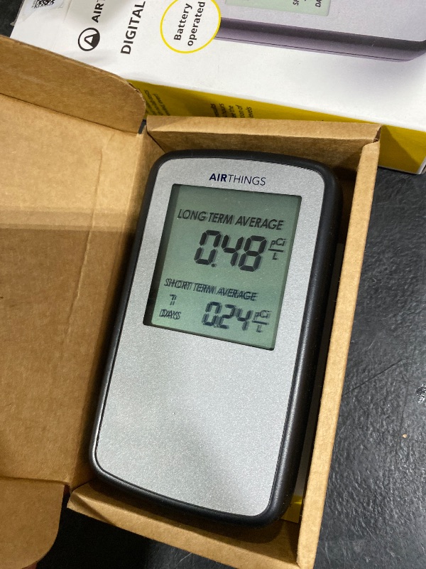 Photo 1 of Airthings Corentium Home Radon Detector 223 Portable, Lightweight, Easy-to-Use, (3) AAA Battery Operated, USA Version, pCi/L