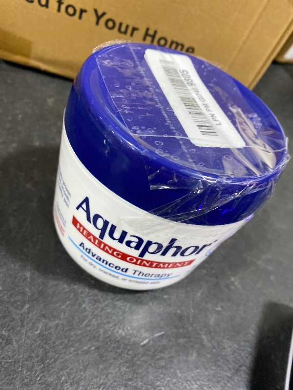 Photo 1 of Aquaphor Healing Ointment, Advanced Therapy Skin Protectant, Multi-Purpose Healing Ointment and Body Moisturizer, For Dry, Cracked Skin, Minor Cuts and Burns, 14 Oz Jar