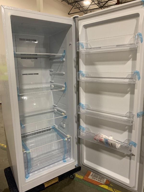 Photo 1 of Hamilton Beach HZ4941 14 cu ft Upright Convertible Fridge/Freezer-Frost Free-Reversible Door-Removable Glass Shelves-LED Interior Light, White