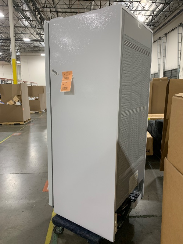 Photo 1 of Hamilton Beach HZ4941 14 cu ft Upright Convertible Fridge/Freezer-Frost Free-Reversible Door-Removable Glass Shelves-LED Interior Light, White