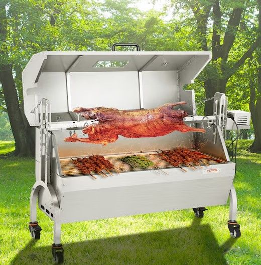 Photo 1 of VEVOR 46" 4 RPM Roaster Spit Rotisserie BBQ Grill in the Electric Grills