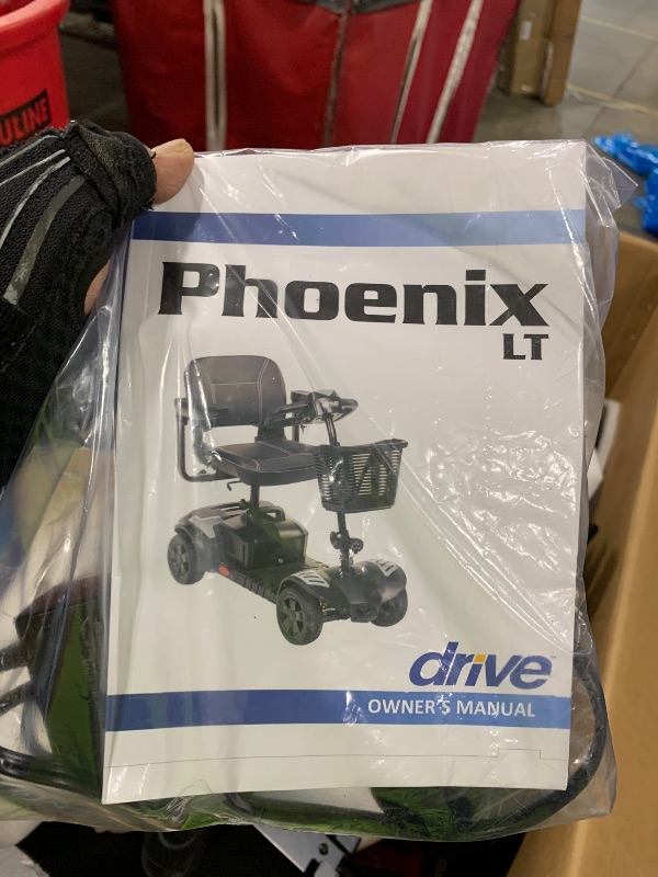 Photo 1 of Drive Medical Phoenix LT 4 Wheel Mobility Scooter, Red, Blue & Gray