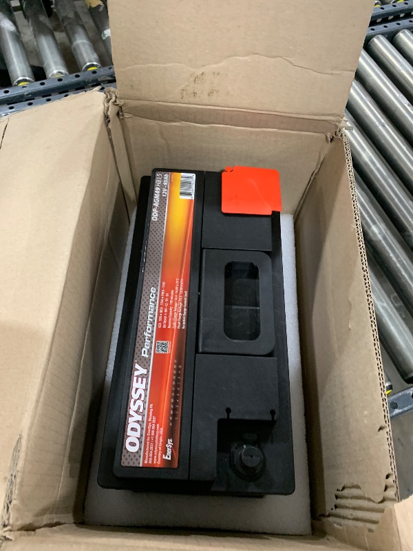 Photo 1 of Odyssey Battery, Performance Series, AGM, 12V, 950 Cold Cranking Amps, Top Post Terminals, 13.9 in L x 7.4 in H x 6.9 in W, Each