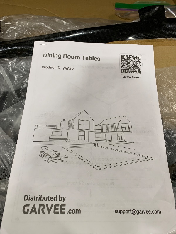 Photo 1 of GarveeHome 71in Industrial Dining Table for 6 People