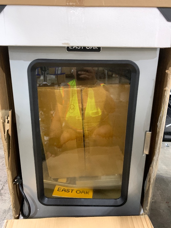 View 3 of EAST OAK 30" Electric Smoker for Outdoors | Built-in Meat Probe Up to 6× Longer Smokes on a Single Load | Side Chip Loader for Smoking | Bigger Batches with 725 sq in Cooking Area, Mist Silver