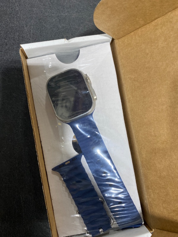 Photo 1 of Apple Watch Ultra 2 [GPS + Cellular 49mm] Smartwatch with Rugged Titanium Case & Blue Ocean Band. Fitness Tracker, Precision GPS, Action Button, Extra-Long Battery Life, Bright Retina Display