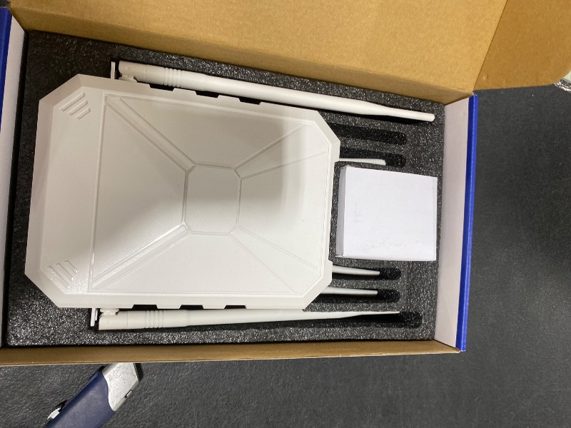 Photo 1 of AC1200 Outdoor WiFi Extender, Outdoor WiFi Extender Signal Booster, Wireless Outdoor Access Point, IP65 Weatherproof, Passive PoE, WPA3, Long Range WiFi Coverage for Garage, Yard, Farm, RV, Starlink