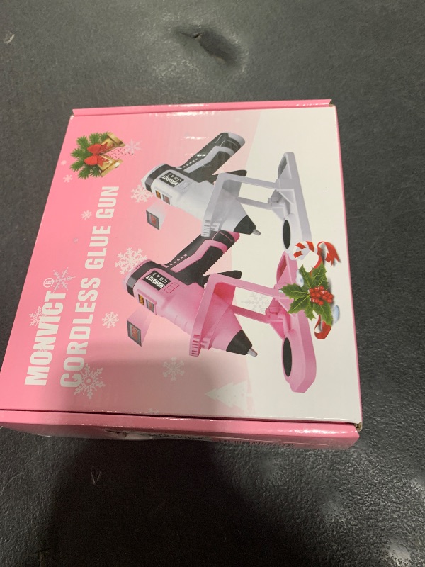 Photo 1 of MONVICT Cordless Digital Display Hot Glue Gun with Holder Base