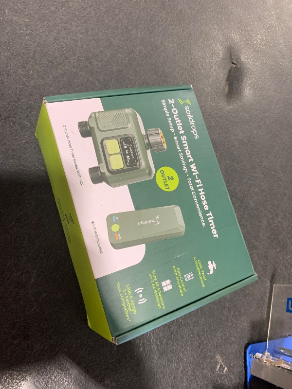 Photo 1 of Soildrops WiFi Water Timer, Hose Timer 984ft Long Range RF with Gateway, App Control, 8-Month Battery, Weather Delay, 3/4" Smart Irrigation Controller