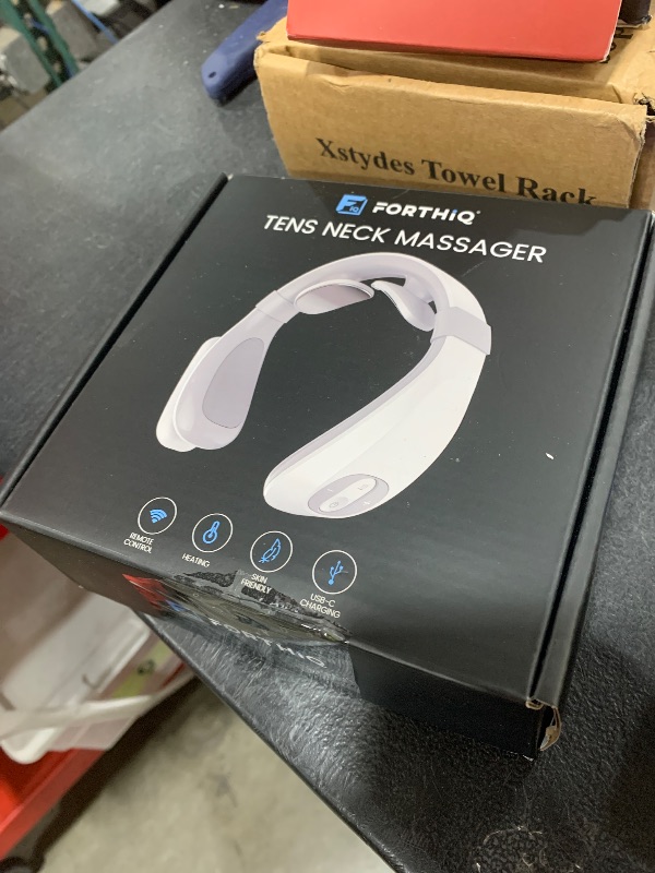 Photo 1 of FORTHiQ Neck TENS Machine with Heat, Electric Neck Massager for Pain Relief, 15 Levels Deep Tissue Massage, Portable and Soothing, FSA-HSA Eligible