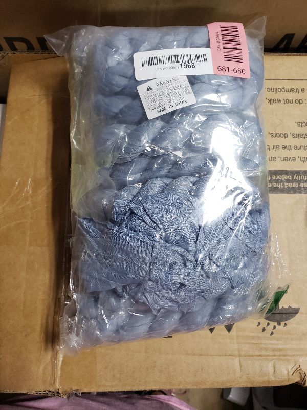 Photo 1 of 10 Pack Dusty Blue Cheesecloth Table Runner 17x108 Inch Boho Gauze Cheese Cloth Table Runners for Wedding Party Baby Shower Birthday Home Decor