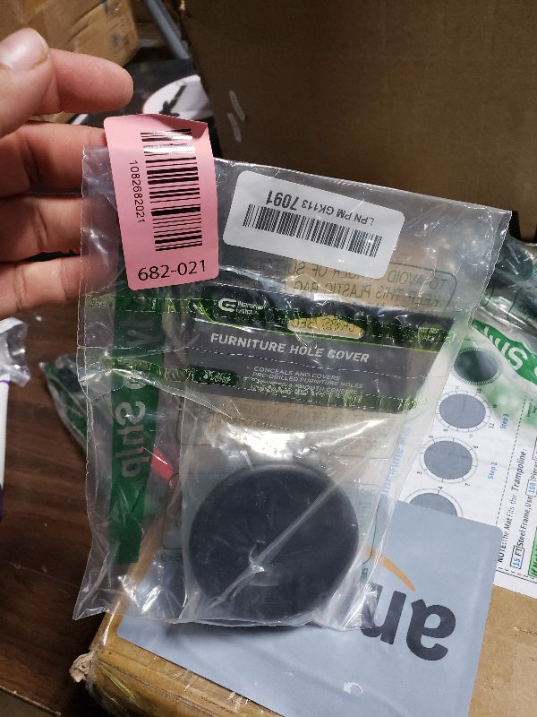 Photo 1 of 2 Pack Desk Grommet 2 Inch (50 mm), Desk Hole Cover for Cables, Black Desk Cord Hole Cover for Office Home Table, Cable Grommet with 1 Hole Saw Drill Attachment & 6 Cable Ties