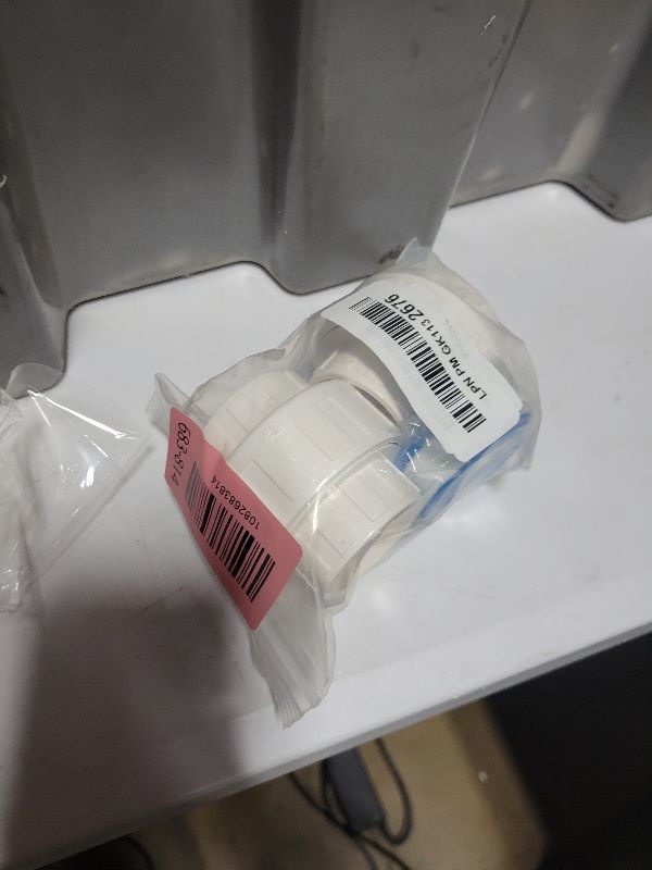 Photo 1 of 2 PCS 1" PVC Union Coupling Pipe Fitting, Slip Joint Adapter PVC Connectors (Socket x Socket), Built-in EPDM O-Ring, Schedule 40, Ideal for Pool Pump, Irrigation Systems, Plumbing, DIY Projects