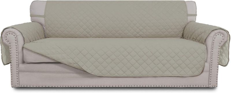 Photo 1 of Easy-Going Reversible Couch Cover, 3 Cushion Sofa, Large, Green Olive/Beige