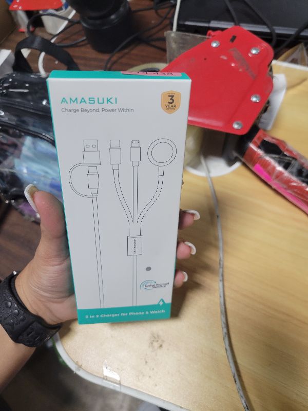 Photo 1 of 2026 Travel Essentials for Apple Watch Charger,Cruise Vacation Camping Essentials,iPhone Charger,Multi Charging Cable,3 in 2 Charging Docks for iWatch Series 11-2/Ultra,iPhone 17-12,Car