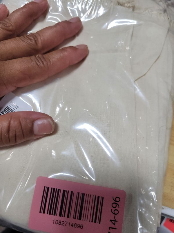 Photo 1 of 10PCS Pure Cotton Storage Bags with Drawstring, X-Large 14x17'', Natural Vegetable Storage Bag, Reusable Muslin Bulk Flour Sack Bag, Washable Food Safe, for Bread Grocery Produce Shopping DIY Tie Dye