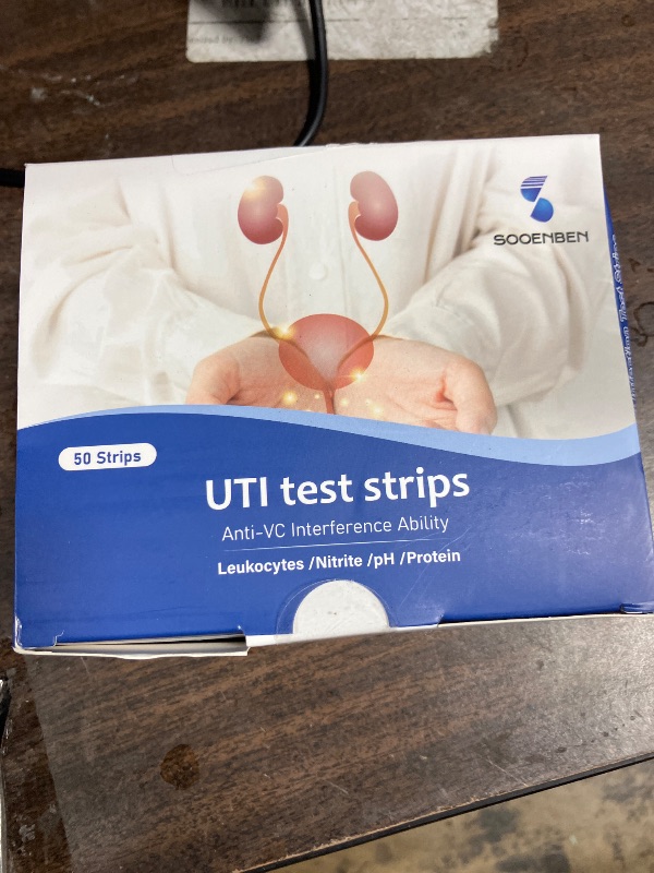 Photo 1 of 4-in-1 UTI Test Strips, 50ct Full Panel Urinary Tract Infection Test Kit at Home for Women Men Kids, Urinalysis Leukocytes, Nitrites, PH, Protein Urine Strip for UTI and Bladder, 50 Strips 50 CupsLPNPMGJ6481096