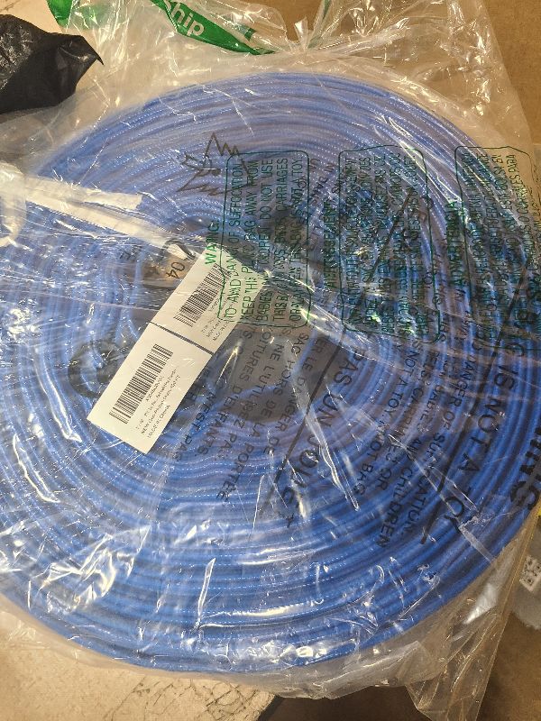 Photo 1 of 1" x 100ft PVC Lay Flat Water Pump Discharge Hose With Aluminum Pin Lug