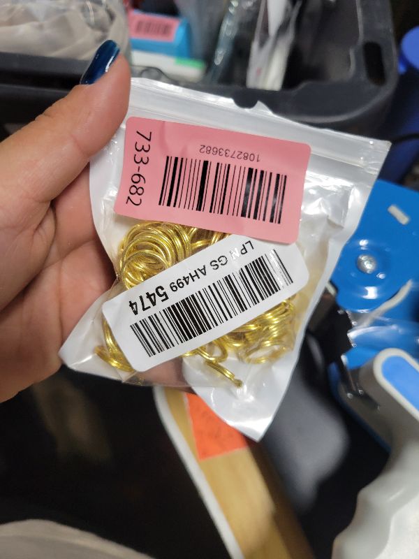 Photo 1 of 100pcs 5/8" Small Split Ring for Keychains, Double Loops Split Jump Rings Jewelry Making Metal Small Key Ring for Pet Collar Tag, Luggage Tag DIY Craft