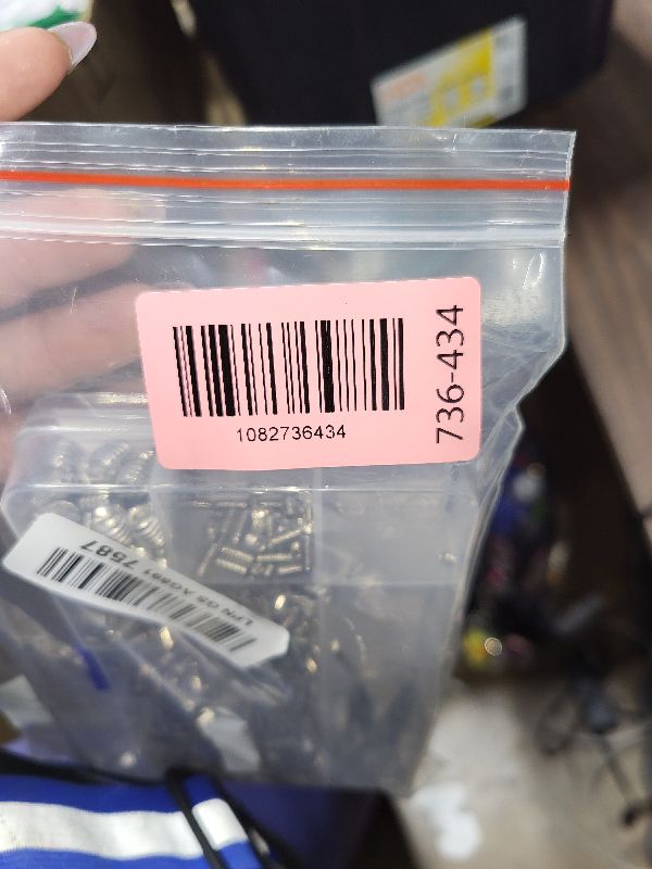 Photo 1 of 415 Pcs Socket Head Screws British Set Screw Assortment Kit (1/8"-40 to 5/16"-18), Head Grub Screw with 5 Hex Wrenches and Tweezers,for Door Handles, Bathroom Fixture