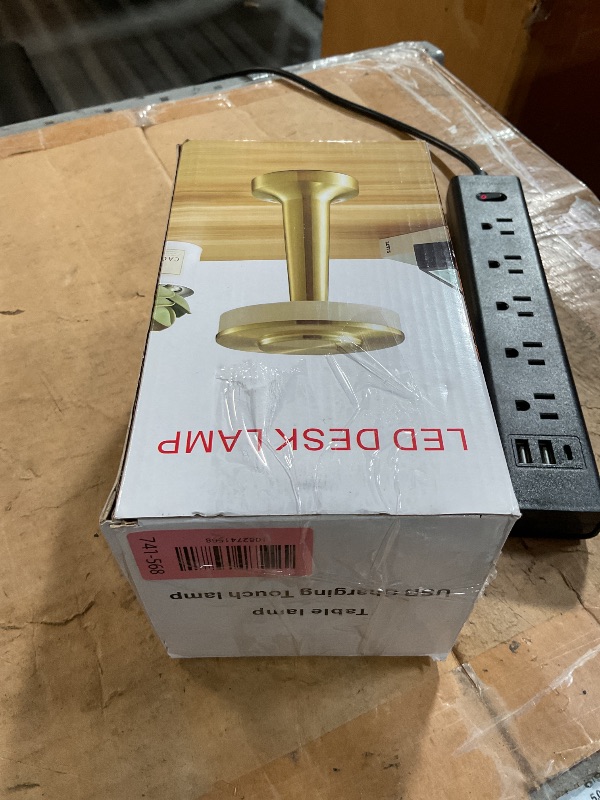 View 4 of **MISSING CHARGER** O'Bright Dome Cordless Rechargeable LED Mushroom Table Lamp, Gold