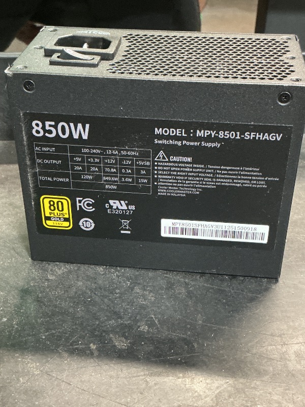 View 2 of ***MISSING PARTS***Cooler Master V850 SFX Gold Power Supply