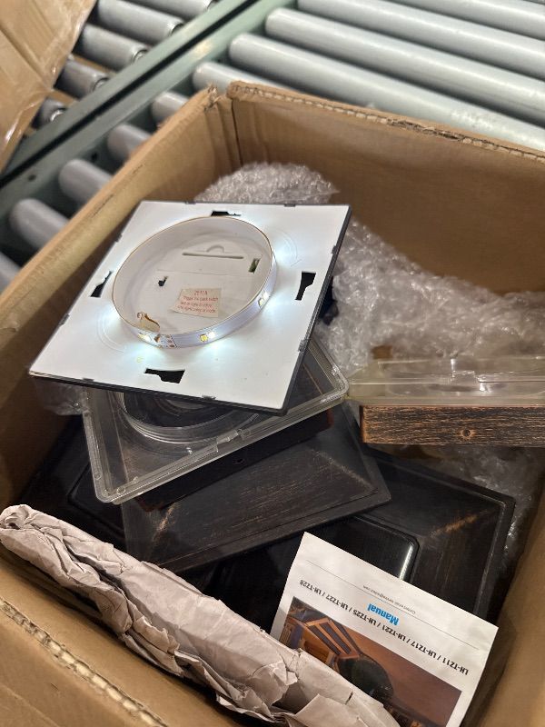 View 3 of **Only 8** VOLISUN Solar Post Cap Lights, Brushed Copper, 12 Pack