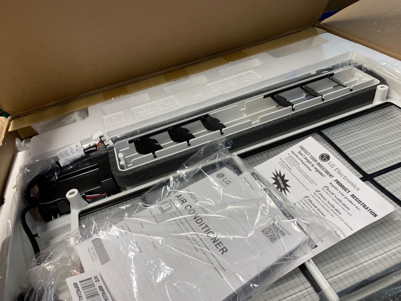 Photo 1 of ***FACTORY SEALED - OPENED FOR INPSECTION***LG 14000 BTU Window Air Conditioners Remote Control WiFi Enabled App Ultra-Quiet Washable Filter Cools 700Sq.Ft for Large Room AC Unit air conditioner Easy Install White LW1521ERSM1