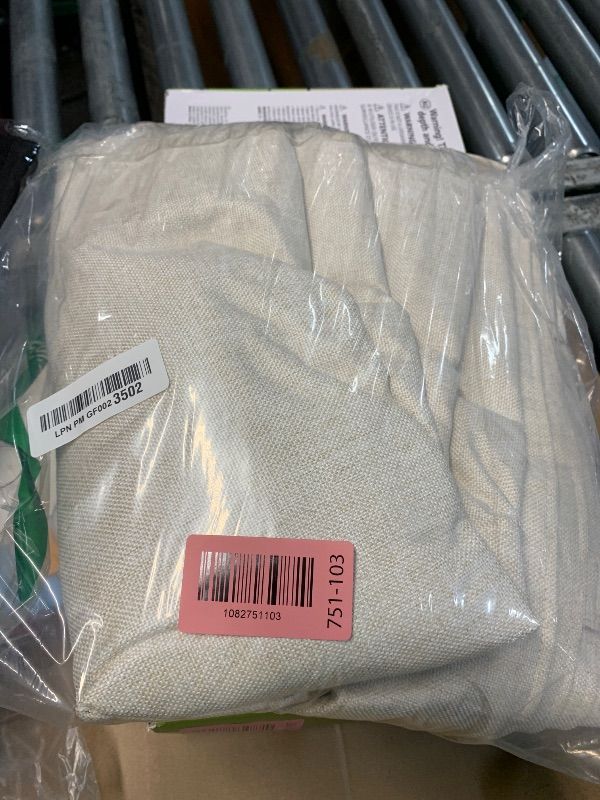 Photo 1 of ***STOCK PHOTO FOR REFERENCE ONLY*** Extra Wide Linen Blackout Curtains 96"L