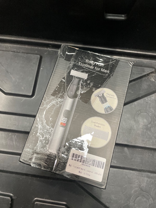 Photo 1 of **USED**Prettywill Beard Trimmer for Men & Body Hair Trimmer, Dual-Sided Blade for Beard Shaping and Edge Trimming, Magnetic Detachable Heads, IPX7 Waterproof, LED Display, Stardust Grey