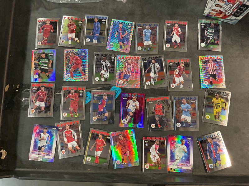 Photo 1 of ***OPENED PACKS**SEE NOTES/PICTURES***
Topps Chrome UEFA Club Competitions 2024/25 Value Box