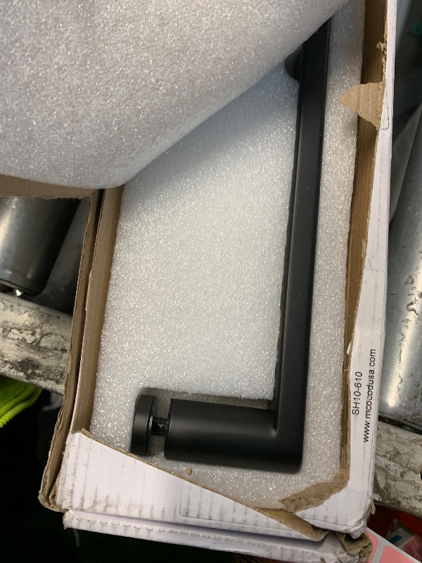 Photo 1 of ***STOCK PHOTO REFERENCE ONLY***Alise Shower Door Handle 10'',Sliding Shower Glass Door Pull,Matte Black