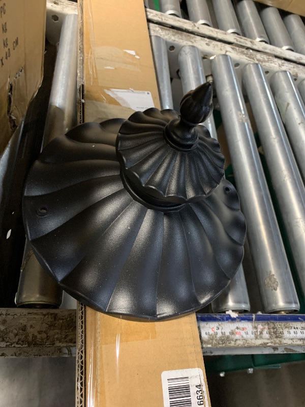Photo 1 of ***STOCK PHOTO REFERENCE ONLY***Luminzone Outdoor Post Light Fixture - 21'' Black Aluminum