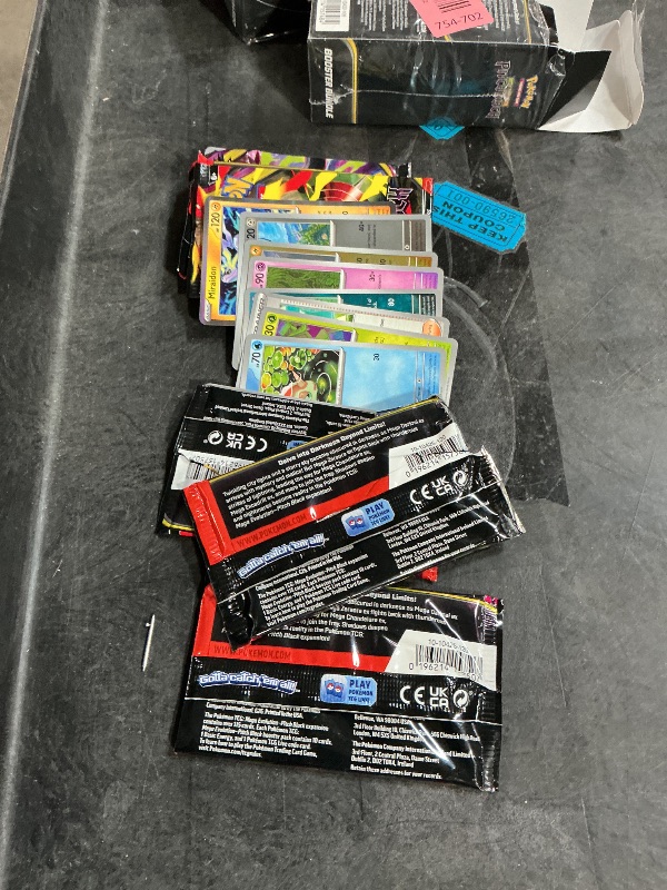 Photo 1 of **OPEN BOX - PACKS OPENED** Pokémon TCG: Mega Evolution—Pitch Black Booster Bundle