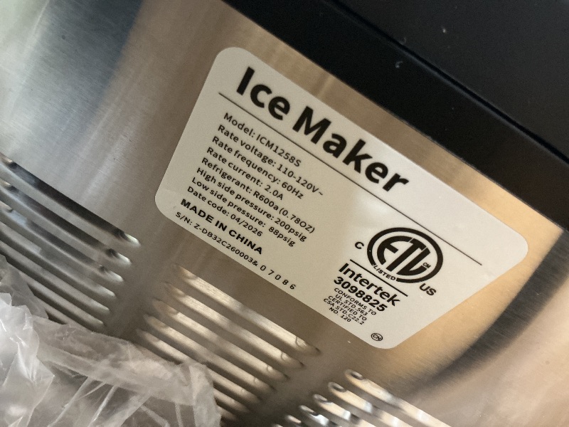 View 4 of ***BLACK**Sencre Ice Maker - 26.5 Lbs/24H, 9 Cubes in 6 Mins