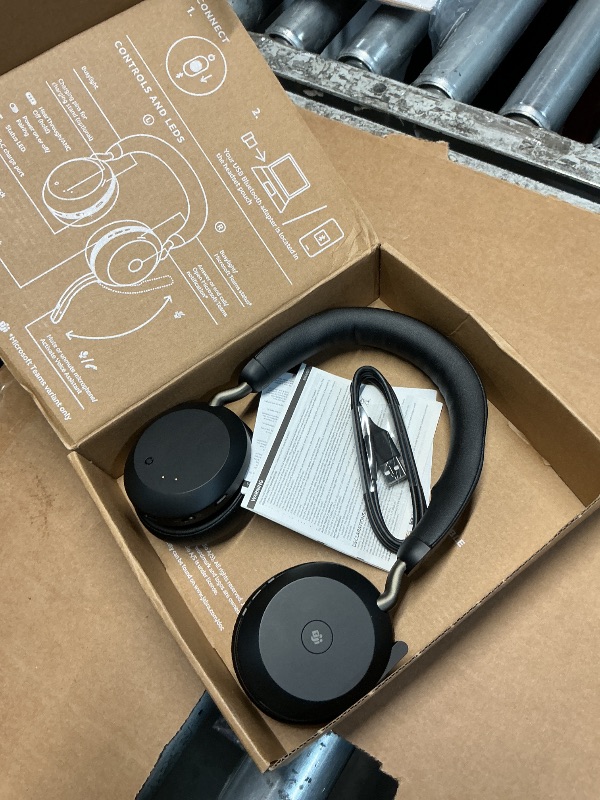 Photo 1 of **BAND DAMAGED**Jabra Evolve2 75 Wireless Headset - Black
