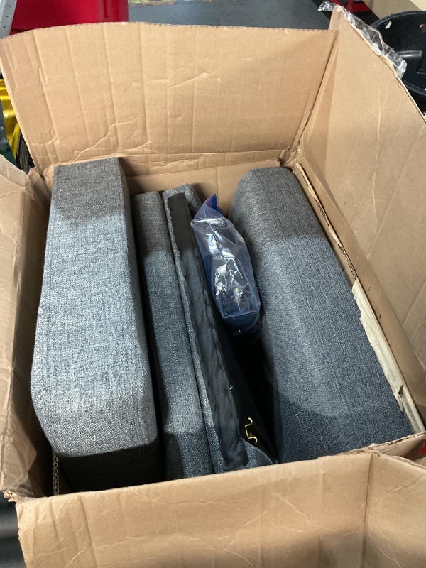 View 3 of ***PARTS ONLY*** HONBAY Sectional Sleeper Sofa with Pull Out Bed, L Shaped Couch with Storage Seat, Modular Sectional Couches for Living Room, Dark Grey
