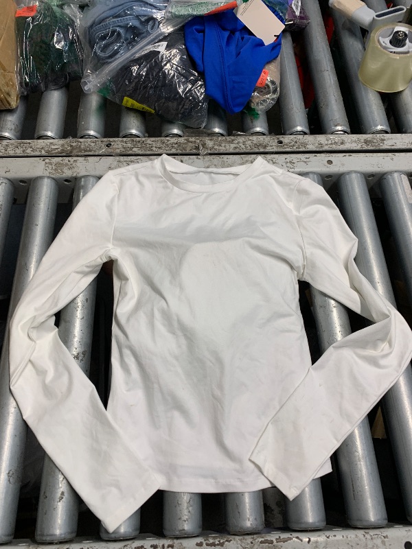 Photo 1 of ***STOCK PHOTO FOR REFERENCE ONLY***Workout Shirts for Men Quick Dry Athletic Gym Running T-Shirt,White,M