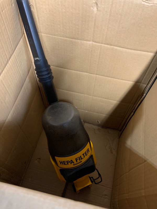 Photo 1 of ***missing 6 pieces***DEWALT 20V Cordless Handheld Vacuum, Yellow, HEPA Filter