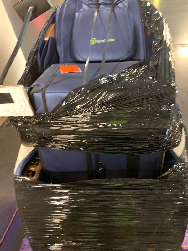 Photo 1 of ***FACTORY SEALED******TRUCK/TRAILER PICKUP ONLY***Real Relax Massage Chair Full Body with Unique Phone Controller,Heart and Blood Measurement, Zero Gravity 3D SL-Track Recliner with APP Control, Child Lock,Pause Button, Back Pad, Favor-06, Blue