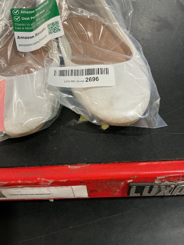 View 2 of ****USED. WEAR/SCUFF MARKS***
hash bubbie Women's Ballet Flats Shoes Dress Slip on Shoes White US7.5