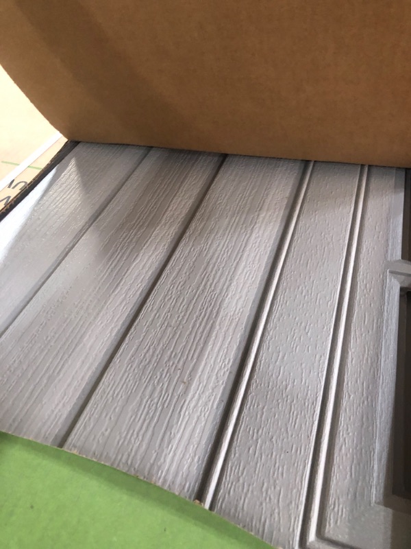 Photo 1 of ****MULTIPLE BOXES***Lifetime Outdoor Storage Shed, 15x8 Ft, Desert Sand, Resin Backyard Tool Shed with Lockable Doors and UV-Protected Panels