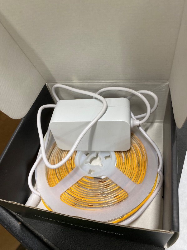 Photo 1 of **MISSING REMOTE****PAUTIX COB LED Strip Lights 2700K-6500K CCT Tunable White UL-Listed Dotless LED Lights with RF Remote,16.4ft Super Bright Dimmable 24V Tape Light,for Under Cabinets Bedroom Kitchen Office Lighting