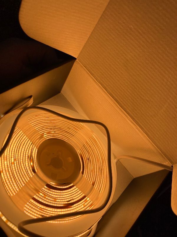 Photo 1 of **MISSING REMOTE****PAUTIX COB LED Strip Lights 2700K-6500K CCT Tunable White UL-Listed Dotless LED Lights with RF Remote,16.4ft Super Bright Dimmable 24V Tape Light,for Under Cabinets Bedroom Kitchen Office Lighting