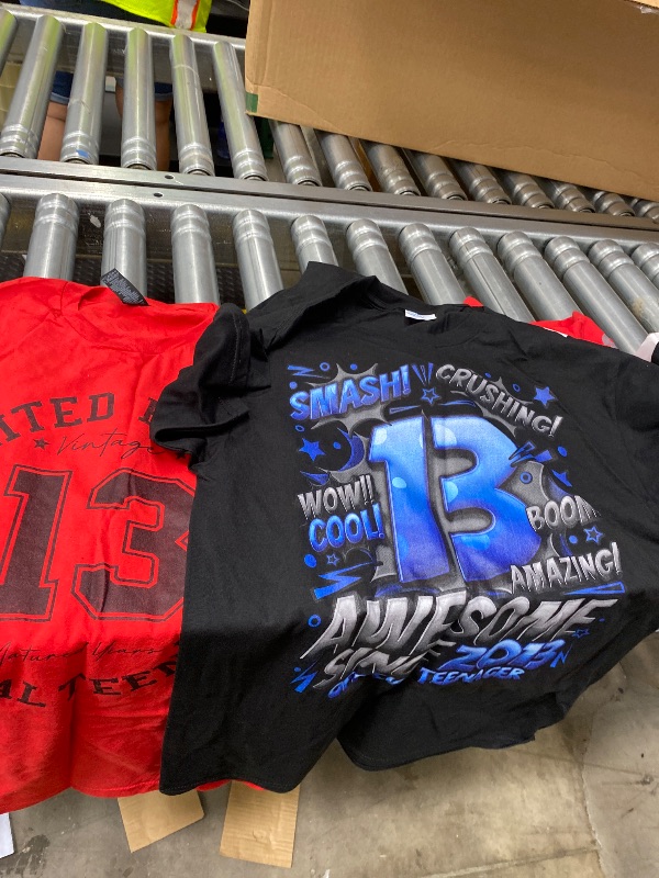 Photo 1 of 4 pack Limited Edition Est 2013 Official Teenager 13th Birthday T-Shirt