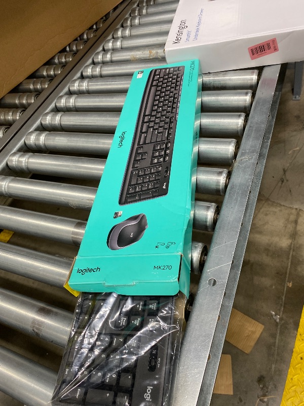 Photo 1 of **NO DONGLE**Logitech MK270 Wireless Keyboard and Mouse Combo for Windows, 2.4 GHz Wireless, Compact Mouse, 8 Multimedia and Shortcut Keys, 2-Year Battery Life, for PC, Laptop - Black