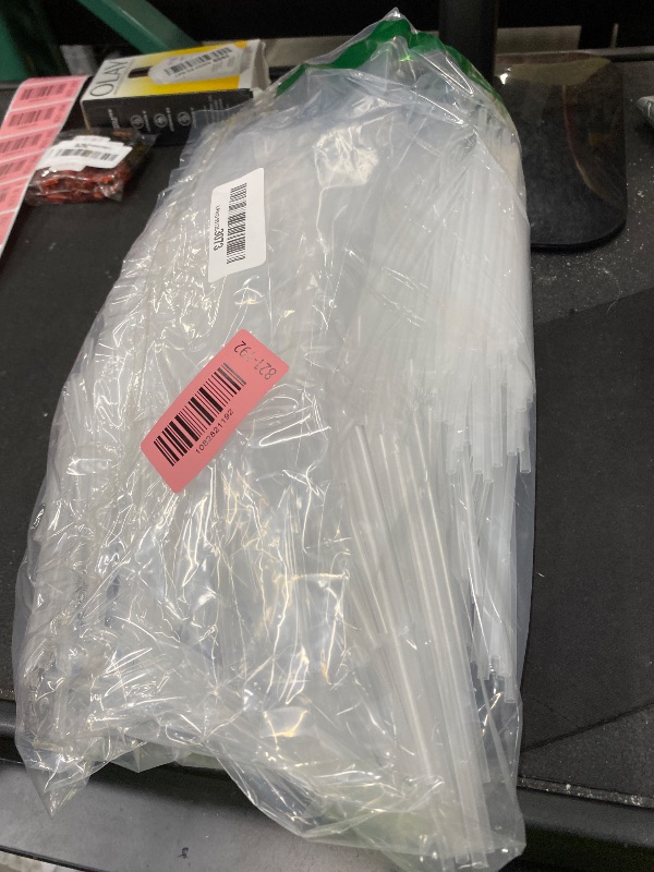Photo 1 of [1000 Pcs] Disposable Cocktail Bar Short Straws - 5 Inch Length 0.16 Inch Diameter Coffee & Cocktail Stirrers Plastic Clear Bulk Straws for Whiskey,Club,Soda,Cocktail,Party